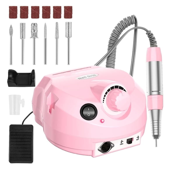 Torno Eléctrico para Uñas | Taladro de Uñas Máquina | Taladro para Uñas Profesional con Kit de Brocas Herramienta De Manicura Pulidora El&eac