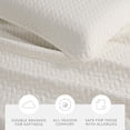 thumbnail image 4 of Noble Linens Ivory Herring Pattern Quilted Coverlet, King / CalKing, 4 of 12