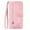 Pink, variant on SaniMore Case for iPhone 15 (6.1" 2023), PU Leather Zipper Wallet Detachable Lanyard Retro Embossed Flower Crad Slots Flip Kickstand Full Body Protective Drop-proof Cover, Pink