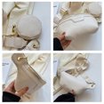 thumbnail image 2 of Bolsa De Pecho Bolso de pecho con patrón de cocodrilo, bolso de hombro informal con monedero redondo pequeño (blanco) Likrtyny Para Estrenar, 2 of 9