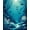 Teal, Pattern 2, variant on ODIKA 6'x9' Machine Washable Non-Slip Area Rug, Tropical Fish Abstract High Traffic Rug, Aqua, 272895