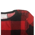 thumbnail image 4 of North Pole Trading Co. Plaid Baby Unisex Long Sleeve One Piece Suit - Red Black Plaid, 18 Months, 4 of 5