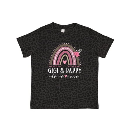 

Inktastic Gigi and Pappy Love Me Rainbow Gift Toddler Toddler Girl T-Shirt