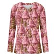 thumbnail image 5 of Homenesgenics Cardigans for Women Plus Sizes Women's Cardigan Long Sleeve Christmas Knit Sweaters Solid Color Casual Jacket Pink XXL, 5 of 5