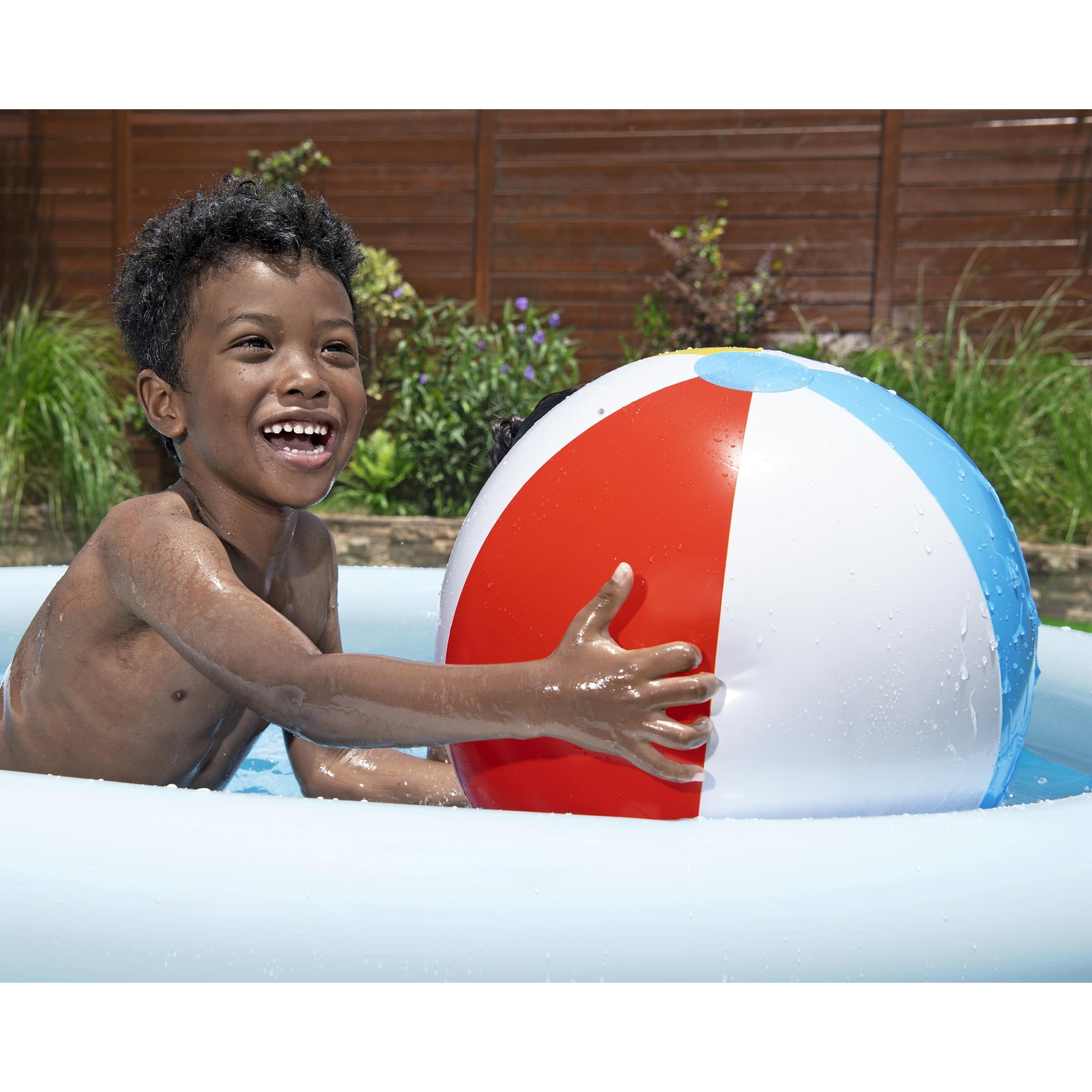 Bestway: Fast Set - 6' x 20" Inflatable Round Pool, Above Ground Splash & Wade Pool, Fill & Rise Setup, Tritech Construction, Easy Drain, Family