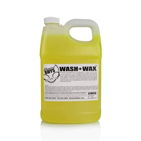 Chemical Guys CWS_102C04 Wash and Wax Car Shampoo with Gloss (1 Gal) (Case of