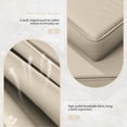 thumbnail image 4 of Pakunoda 9Pcs Outdoor Cushion Covers for Patio Furniture, Washable Reusable Outdoor Slipcovers for Cushions Replacement Cover with Zipper for Sofa Couch, Cover Only, Cream, 4 of 7
