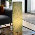 thumbnail image 3 of Eangee Cocoa Leaves Green Cylinder Table Lamp, 3 of 7