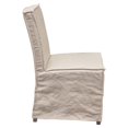 thumbnail image 3 of Nova Lifestyle Sonoma 2-Pack Dining Chairs with Wood Legs and Sand Linen Removable Slipcover, 3 of 8