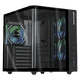 thumbnail image 1 of Gabinete DXT GAMING Titan PRO Mini Torre Cristal Curvo Panoramico 3 Fan ARGB USB-C Negro CDXT900BK, 1 of 6