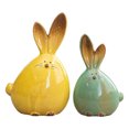 thumbnail image 1 of Bewildely 2pcs Rabbits Sculpture Decorative Ornament Figurine Statue Easter April Decoración del hogar, 1 of 1