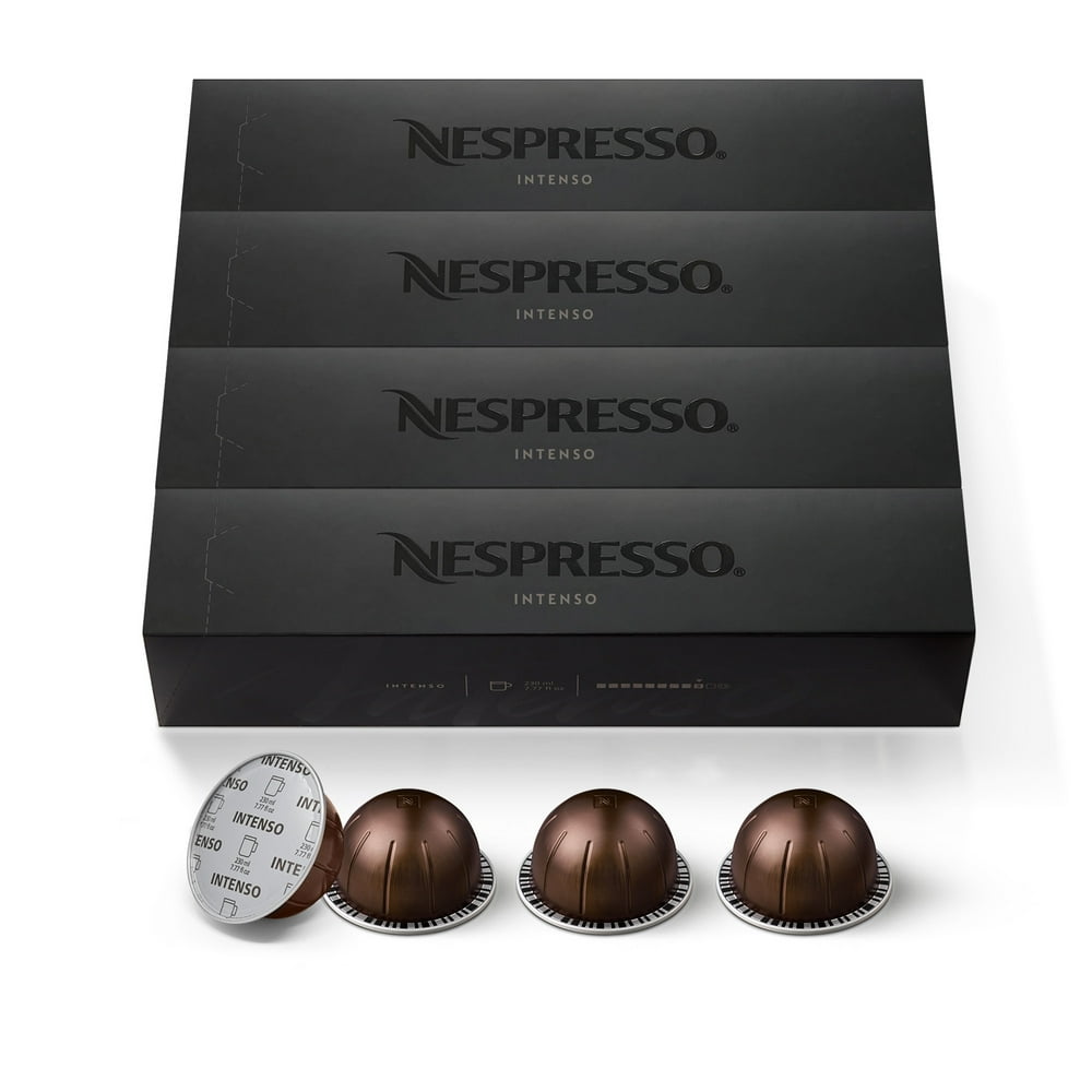 Nespresso Vertuo Coffee Capsules, Intenso 40 Count
