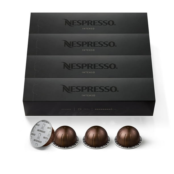 Nespresso Vertuo Coffee Capsules, Intenso 40 Count