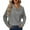 Dark Gray, variant on Yigetop Sweaters for Women Trendy Women's Autumn and Winter Casual and Stylish Button Decorated Stand Collar Woolen Clothes Fall Sweaters for Women Blue, L