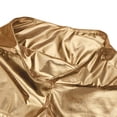 thumbnail image 7 of YONGHS Women's Hot Pants Shiny Metallic Boyshort High Waist Dance Mini Micro Booty Shorts Gold XX-Large, 7 of 7