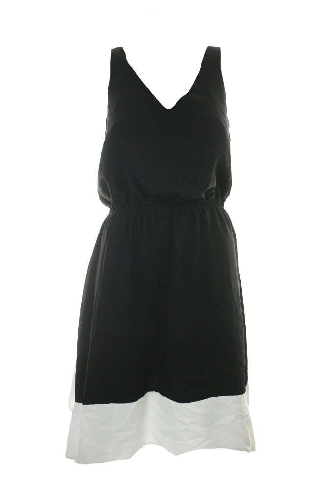 Colorblocked Handkerchief Hem Dress