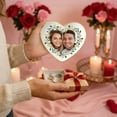 thumbnail image 3 of RuiJiao Personalized Custom Photo Gold Rim Ceramic Ring Tray Heart-Shaped Jewelry Organizer Gift for Valentine Birthday Anniversary, 3 of 8