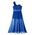 thumbnail image 6 of inhzoy Kids Girls Maxi Lace Junior Bridesmaid Dress Navy Blue 8, 6 of 8