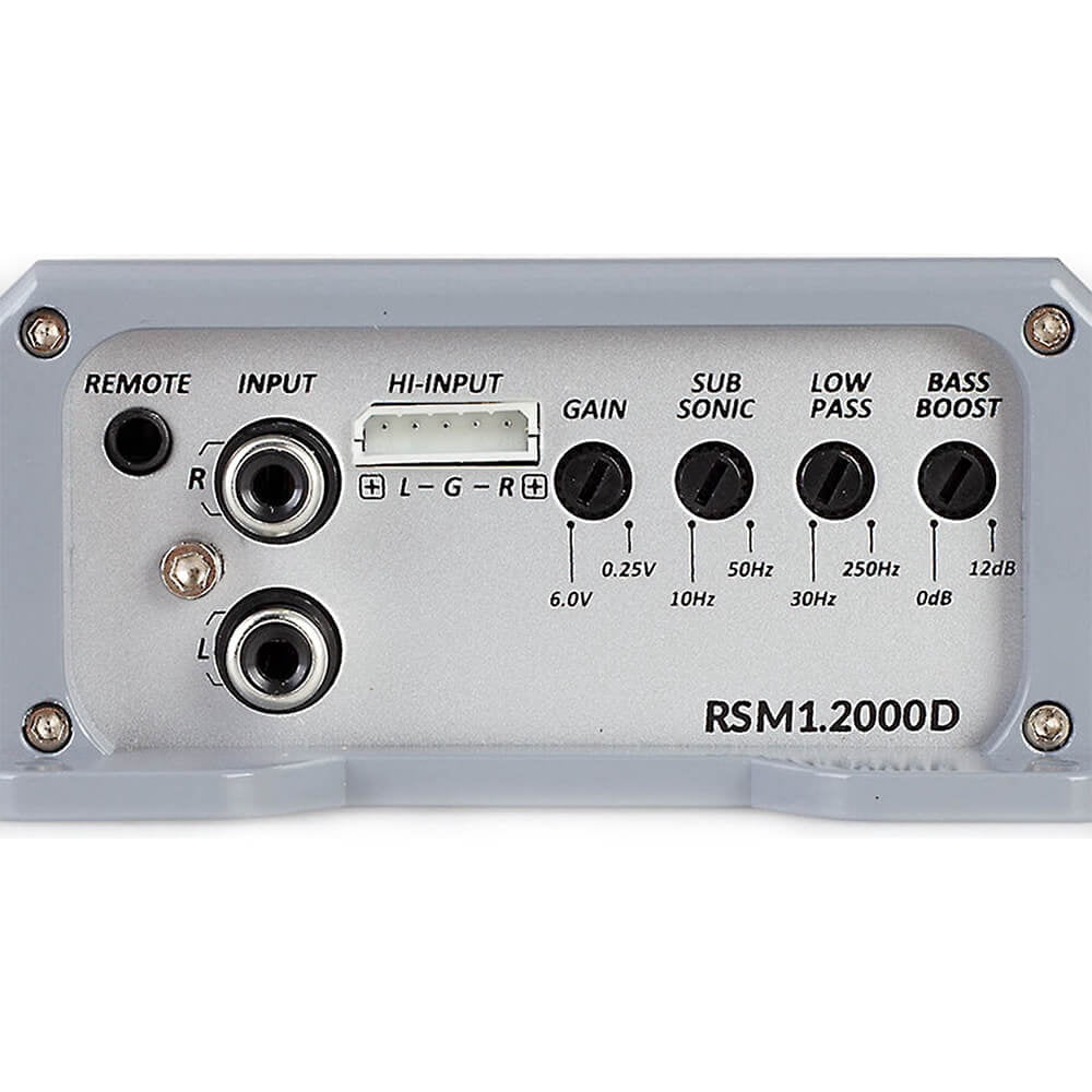 Soundstream RSM12000D Compact Class-D Subwoofer Amplifier