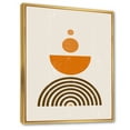 thumbnail image 3 of Designart 'Abstract Rainbow Moon and Sun In Earth Tones V' Modern Framed Canvas Wall Art Print, 3 of 5