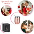 thumbnail image 4 of Sister Gifts, Best Sis in Law Ever Wine Tumbler, Mother''s Day Birthday Gifts for Sister in Law Friend Women BFF, 12Oz Stainless Steel insulated Tumbler with Lids and Straws, Rose Gold, 4 of 6