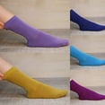 thumbnail image 2 of SERISIMPLE Women Thin Ankle Socks Bamboo Crew Lightweight Soft Breathable Socks 5 Pairs (Royal Colors, Large), 2 of 5