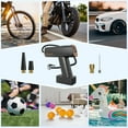 thumbnail image 3 of NEXPOW Tire Inflator, Portable Air Pump, 160PSI Air Compressor for Car Tires with Auto Shut Off, Emergency LED Light, Cordless Tire Pump for Motorcycle, Bicycle, Gray, 3 of 9