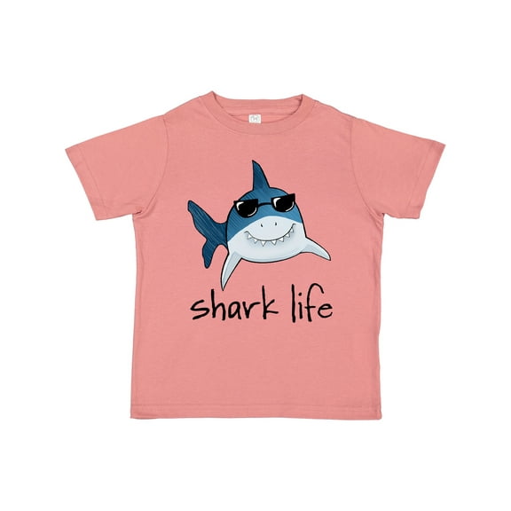 Inktastic Shark Life Fun Shark with Sunglasses Boys or Girls Toddler T-Shirt
