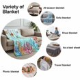 thumbnail image 6 of Flannel Fleece Throw Blanket Summer Ocean Fish Coral Lightweight Soft Plush Blankets,Blue Sea Underwater World Cozy Warm Throw Blanket for Couch Sofa Bed Car Office All Season Use 40x60in, 6 of 9
