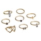 thumbnail image 2 of Anillos para mujer, regalos para mujer, estilo bohemio, moda, conjunto de 8 piezas, anillo de circón, 2 of 5