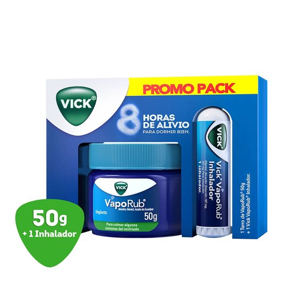Pack Vick VapoRub ungüento 50 g más inhalador 197 mg