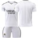 thumbnail image 1 of 2425 Camiseta del Real Madrid, traje de uniforme de fútbol local, traje de entrenamiento No. 7 Ronaldo, niños y adultos, camiseta transfronteriza de 9 MbappéVersión en blanco, 1 of 1
