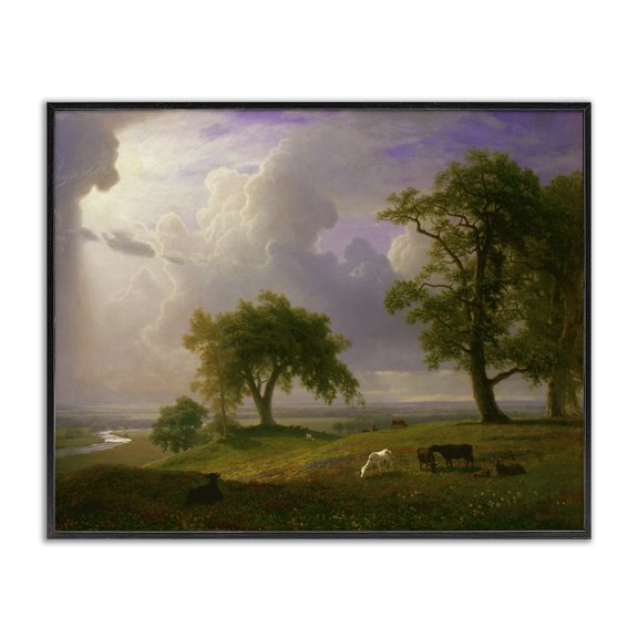 Stupell Industries Transitional California Spring Classic Albert Bierstadt Landscape Black Framed Giclee Art, 30 x 24, by one1000paintings