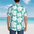 thumbnail image 6 of Fotbe Vintage Floral Hawaiian Shirt for Men Unisex Summer Beach Casual Short Sleeve Cotton Linen Button Down Shirts-XX-Large, 6 of 9