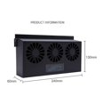 thumbnail image 2 of Ventilador solar para vehículos, ventilador de escape con enfriador solar, ventilador de escape recargable con tres salidas de aire negro JAMW Sencillez, 2 of 5