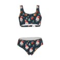 thumbnail image 5 of Kdxio Cute Santa Claus Gift for Womens High Waisted Bikini Top Sports Style Two Piece Bathing Suits, 5 of 5