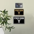 thumbnail image 3 of Classic Framed Fitness Room Sign (Blue) - Small, 3 of 5