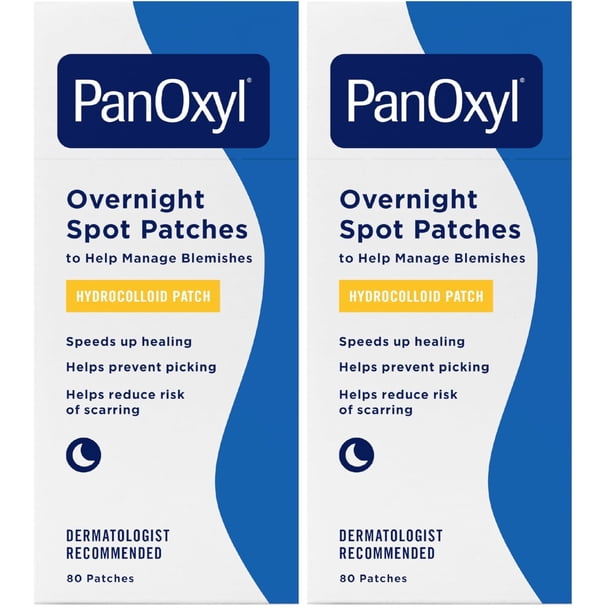 Spot Patches PanOxyl PM Overnight, 80 unidades (paquete de 2)
