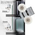 thumbnail image 2 of Accessoires de Rouleaux de Porte de Douche à Double Roue-2 Paires, 2 of 8