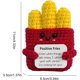 thumbnail image 5 of Emotional Support Potato Chips Positive Knitted Toy | Positive Crochet Fries | Crochet Toy, Cute Crochet Fries with Positive Card, 5 of 5