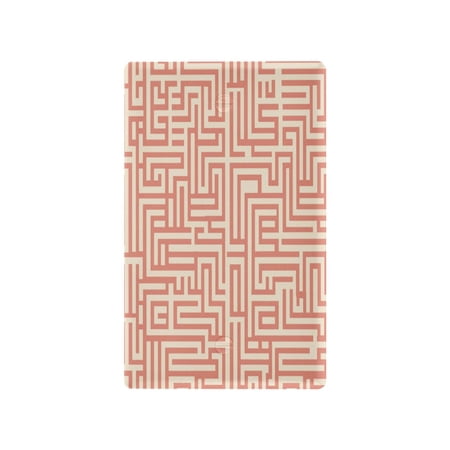 IAUYY Retardant PC Material Unused Outlet Cover Switch Plate Covers Easy DIY Installation with Screws Light Switch Cover Plate Maze Pattern