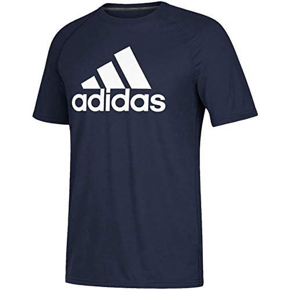 Adidas Men's Ultimate Badge of Sport Liquid Tee T-Shirt Athletic (Navy-XL)