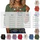 thumbnail image 3 of Neewe Women's Embroidered Tops 3/4 Sleeve Traditional Boho Shirts for Women V Neck Peasant Tunic Blouses, 3 of 8