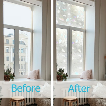 24 X47 3d Privacy Window Films Sticker Non Adhesive Static Cling