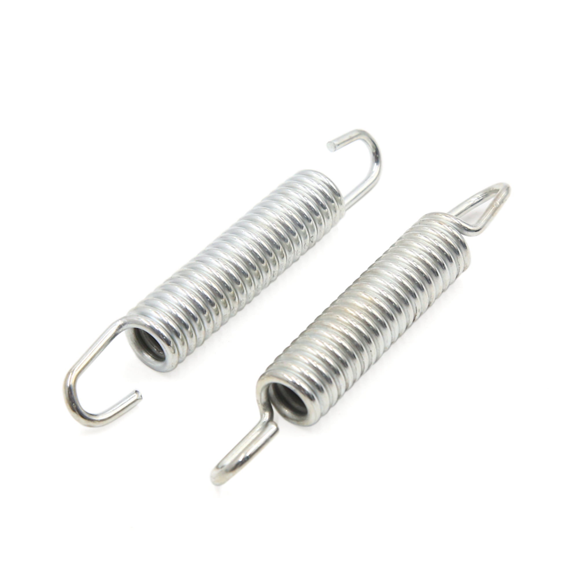 Sourcingmap 2pcs 10cm Length Silver Tone Metal Motorcycle Side Kickstand Spring for CG125 