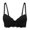 Black, variant on Penkiiy Women Bras Womens 2 In 1 Gathered Underwear Strapl Bra Front Closure Push Up Buckle Lift Bra No Underwire Cross-fit Underwear Black Bras