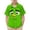A257 Green, variant on Toddler Children Funny Graphic Shirts Sad Crying Face Print Short Sleeve Collared Button Down Tops Casual Summer Playwear School Outfits For Boys Comfy Novelty Tees