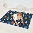 thumbnail image 2 of DarkBlue Dinosaurs Clouds Rainbows Pattern Blanket,Comfortable Soft Flannel Throw Blanket,All Season,Warm Lightweight Blankets for Sofa Bed Couch Living Room Chair,30"x40", 2 of 4