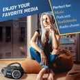 thumbnail image 4 of KLIM B3 Reproductor de CD portátil Boombox con radio FM, Bluetooth, USB, AUX y radio FM Altavoces duales, efectos de sonido EQ, 20 estaciones preestablecidas, compacto y liviano, 4 of 5