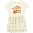 thumbnail image 3 of Inktastic Cutest Pumpkin in the Patch with Orange Heart Girls Toddler Dress, 3 of 5